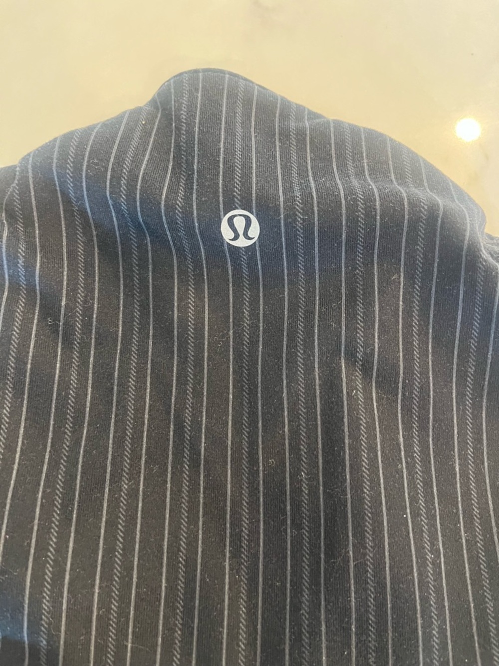 lululemon athletica Black Pinstripe Tank Top - Picture 2 of 3